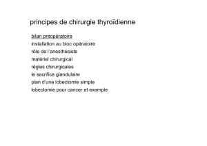 principes de chirurgie thyroïdienne