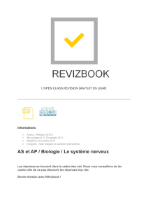 AS et AP / Biologie / Le système nerveux