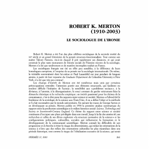 ROBERT Κ. MERTON (1910