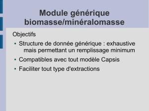 Module générique biomasse/minéralomasse