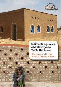 Bâtiments agricoles et d`élevage en Voûte Nubienne