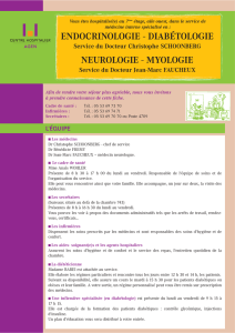 endocrinologie - diabétologie neurologie - myologie