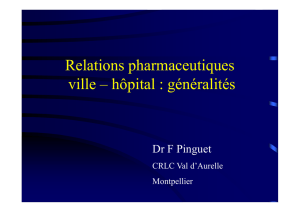 Relations pharmaceutiques