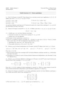 2M371 – Algèbre linéaire 2 Université Pierre et Marie Curie