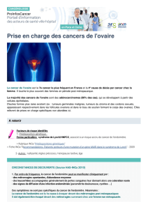 Prise en charge des cancers de l`ovaire | Portail ProInfosCancer