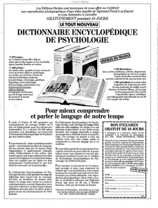 dictionnaire encyclopédique de psychologie