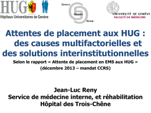 Intervention Pr Jean-Luc Reny, médecin