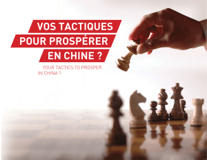 your tactics to prosper in china