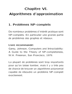 Chap^ tre VI. Algorithmes d`approximation