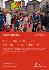 Le Changement climatique: science ou pseudoscience