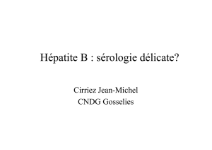 Hépatite B : sérologie délicate?