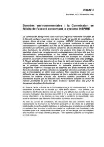 Données environnementales : la Commission se félicite