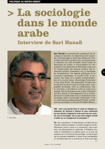 Interview de Sari Hanafi