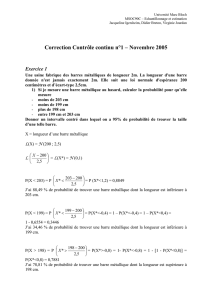 Correction Contrôle continu n°1 – Novembre 2005