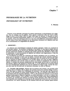 Physiologie de la nutrition = Physiology of nutrition