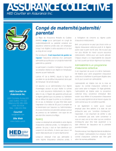 Congé de maternité/paternité/ parental - HED
