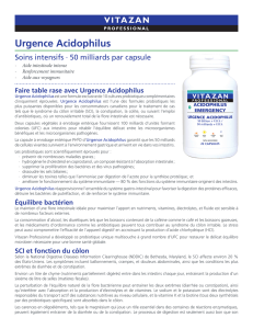 Urgence Acidophilus - Vitazan Professional