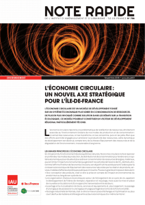 L`économie circulaire : un nouvel axe stratégique pour l`Île-de