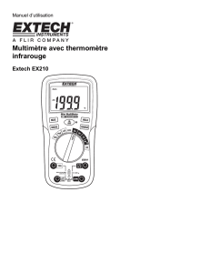 Multimètre avec thermomètre infrarouge
