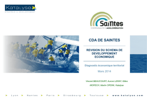 Diagnostic économique - Communauté d`agglomération de Saintes
