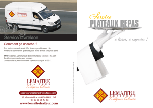 Plateau Repas - Lemaitre Traiteur