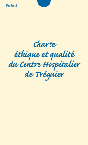 Charte éthique et qualité du Centre Hospitalier de Tréguier