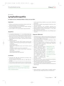 Lymphadénopathie - Primary and Hospital Care