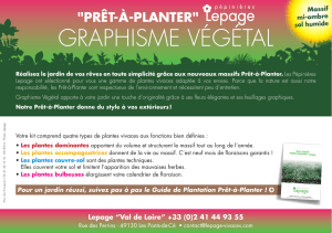 graphisme végétal - Pépinière Lepage