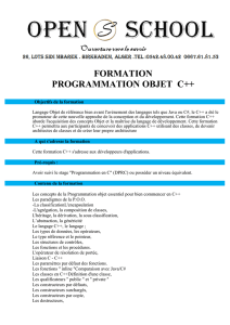 formation programmation objet c++
