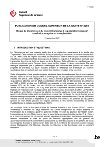 PUBLICATION DU CONSEIL SUPERIEUR DE LA SANTE N° 8201