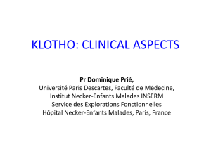 Klotho : clinical aspects