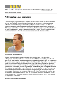 Anthropologie des addictions
