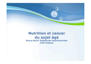 Nutrition et cancer du sujet âgé