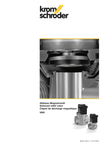 Abblase-Magnetventil Solenoid relief valve Clapet de décharge