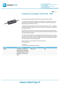 Protecteurs de batterie 12/24 Volts - IP65 - Robert-Lye