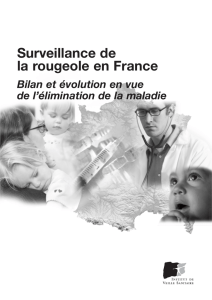 Surveillance de la rougeole en France