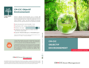 CM-CIC Objectif Environnement CM