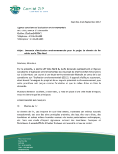 AVIS DE CONVOCATION - Comité ZIP Côte