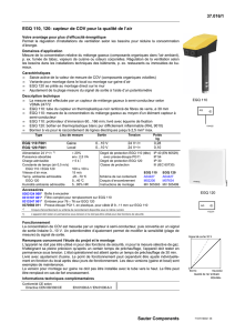 37.016/1 Sauter Components EGQ 110, 120: capteur de COV pour