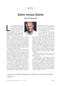 Seins versus Saints