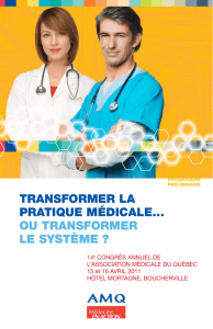 Programme - Association médicale du Québec
