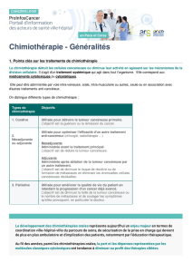 Chimiothérapie - Généralités | Portail ProInfosCancer