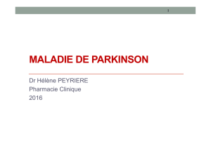 Maladie de Parkinson-2016 H PEYRIERE