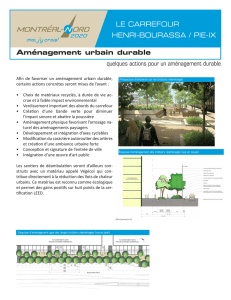 Aménagement urbain durable - Montréal