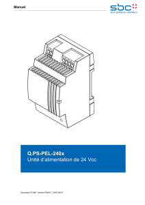 Q.PS-PEL-240x Unité d`alimentation de 24 Vcc