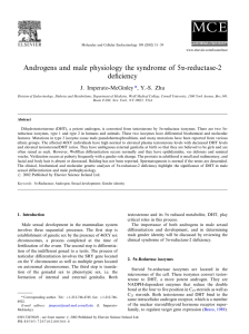 Androgens and male physiology—The syndrome of 5 alpha