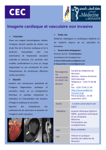 Imagerie cardiaque et vasculaire non invasive