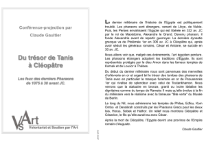 du trésor de Tanis à Cléopâtre / Claude Gaultier