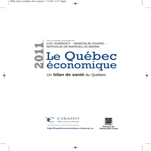 Les défis conjoncturels et structurels auxquels le Québec fait face