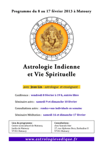 Astrologie Indienne et Vie Spirituelle